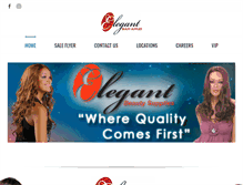 Tablet Screenshot of elegantbeautysupplies.com